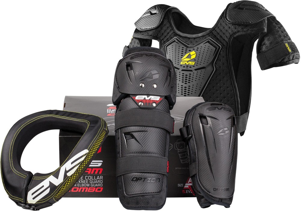 EVS Slam Combo Plus Mini Protective Gear Black SLM20-BK-M