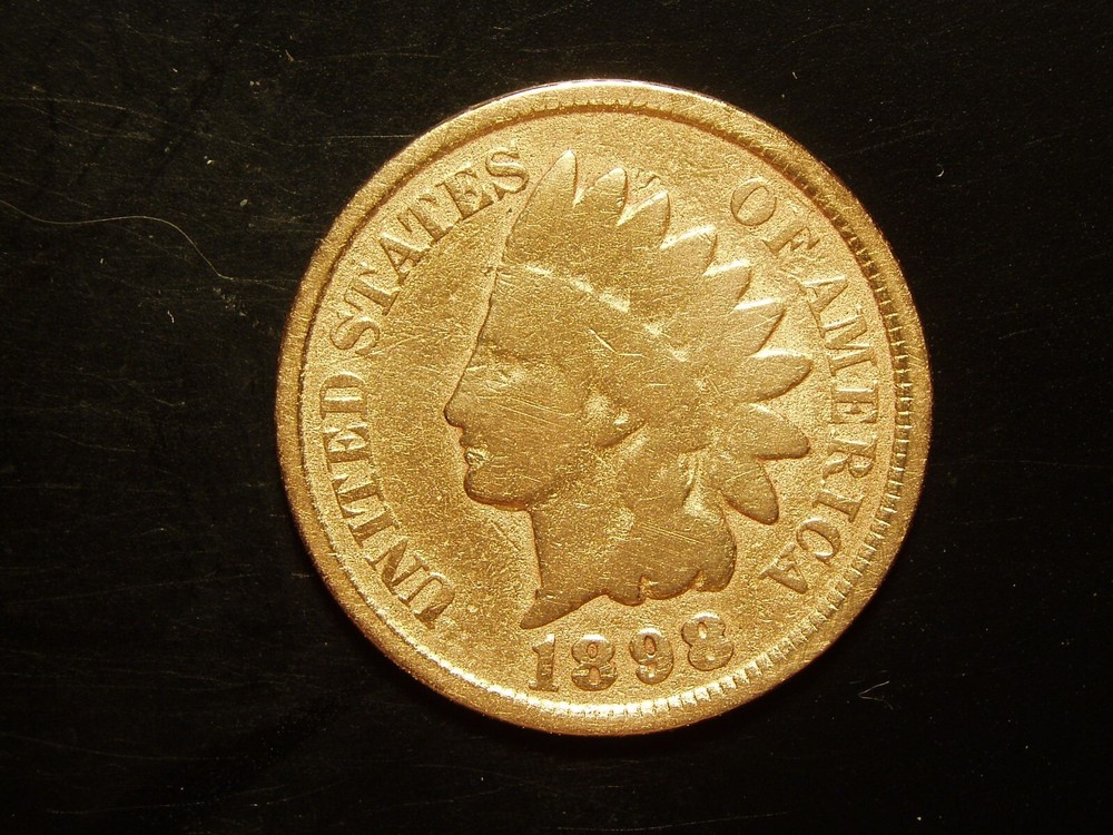 1898 CLEANED INDIAN HEAD CENT #12