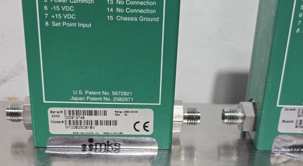 MKS M100B23CS1BV 2000 SCCM N2 Mass-Flo Controller