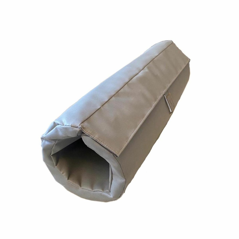 Straight 4" pipe removable insulation blanket