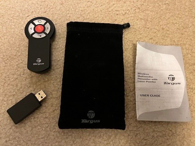 Targus Wireless Presenter with Laser Pointer Model:AMP03US (Tested & Working)