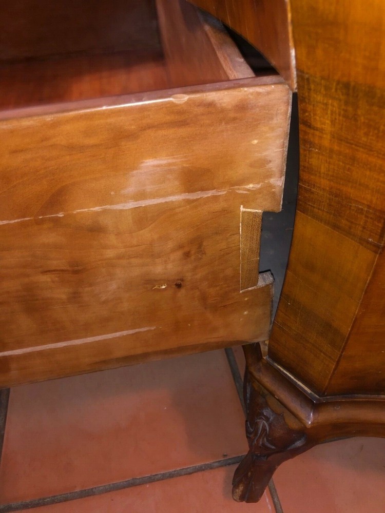 Rare Antique Bombe Secretary