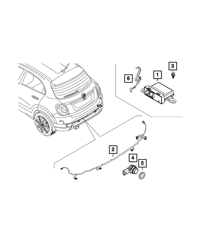 Genuine Mopar Parking Assist Module 68439610AA
