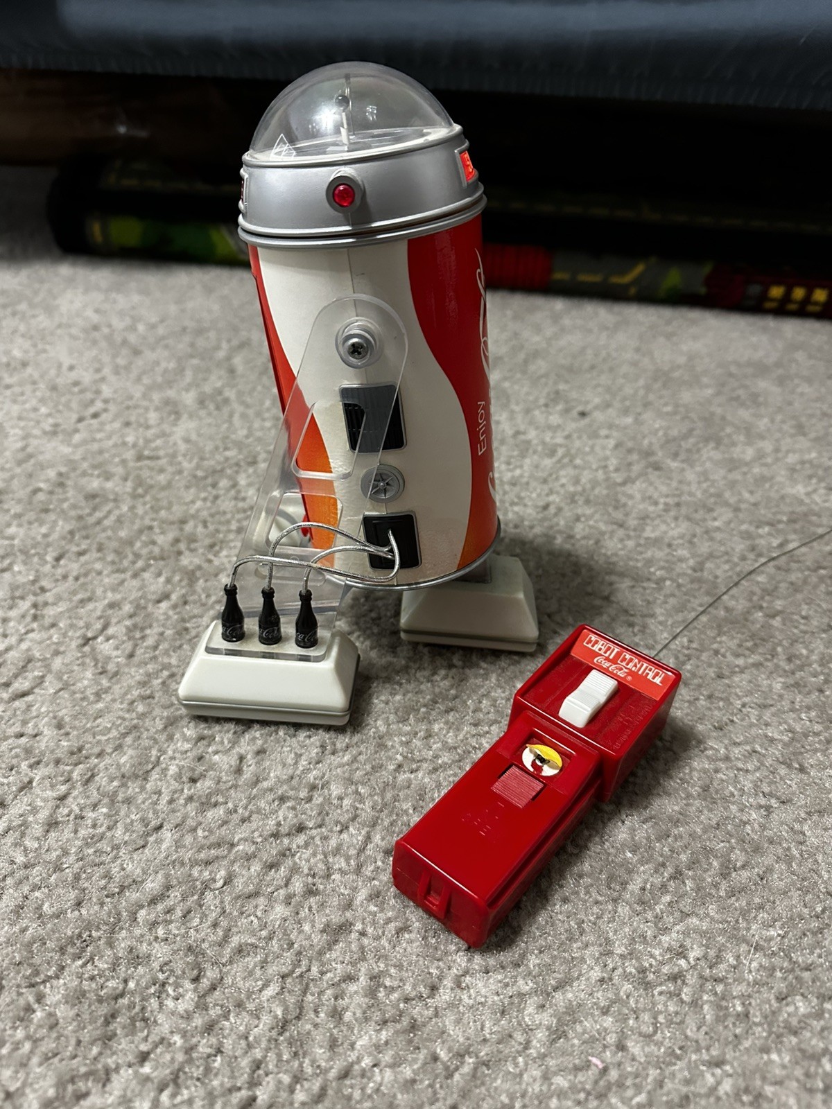 Star Wars 1970's Coca-Cola R2-D2 Remote Control Can Robot Toy Needs Repair