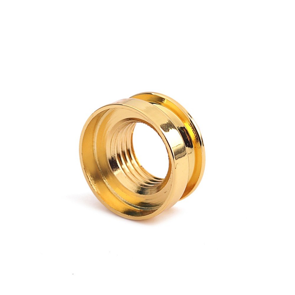 3 Pcs Guitar Strap Jack Endpin Adaptor Acoustic Button Gold Replacement
