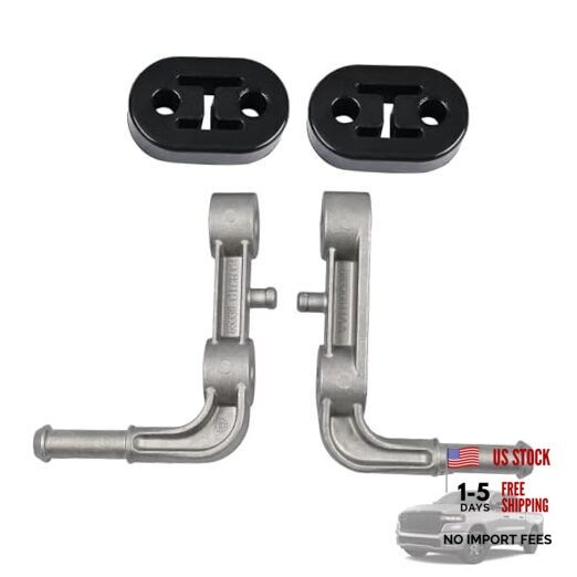 Rear Left & Right Exhaust Bracket Muffler Support Assembly Right+Left