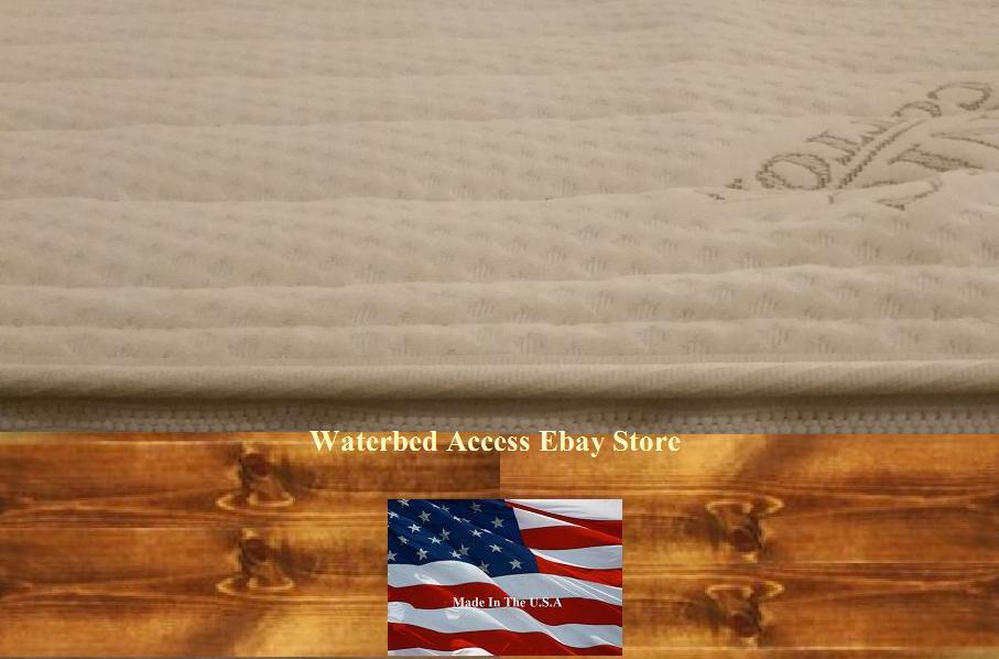 California King Bamboo Zipper Mattress Cover for Hardside Waterbeds