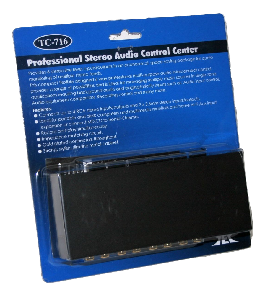 TEC TC-716 6-Way Stereo Source Selector; SILVER Version