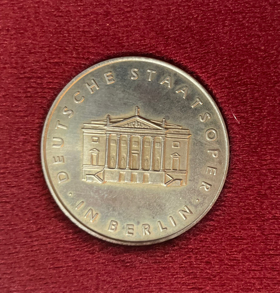 DDR 1961 Medal Silver Staatsoper