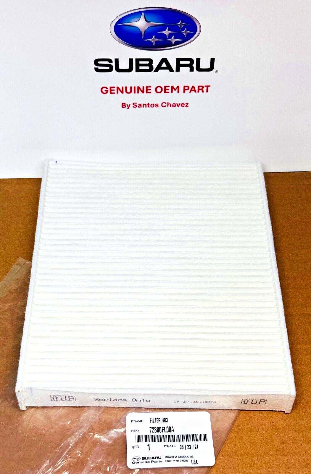 2017-2025 Subaru Cabin Air Filter GENUINE OEM PART 72880FL00A