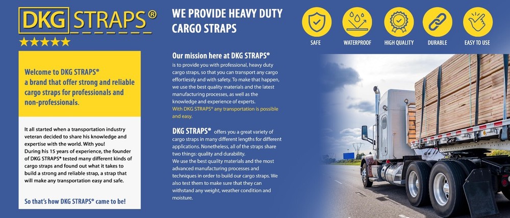 (4 PACK)2 X 18 Tie Down Tow Axle Strap with D Ring