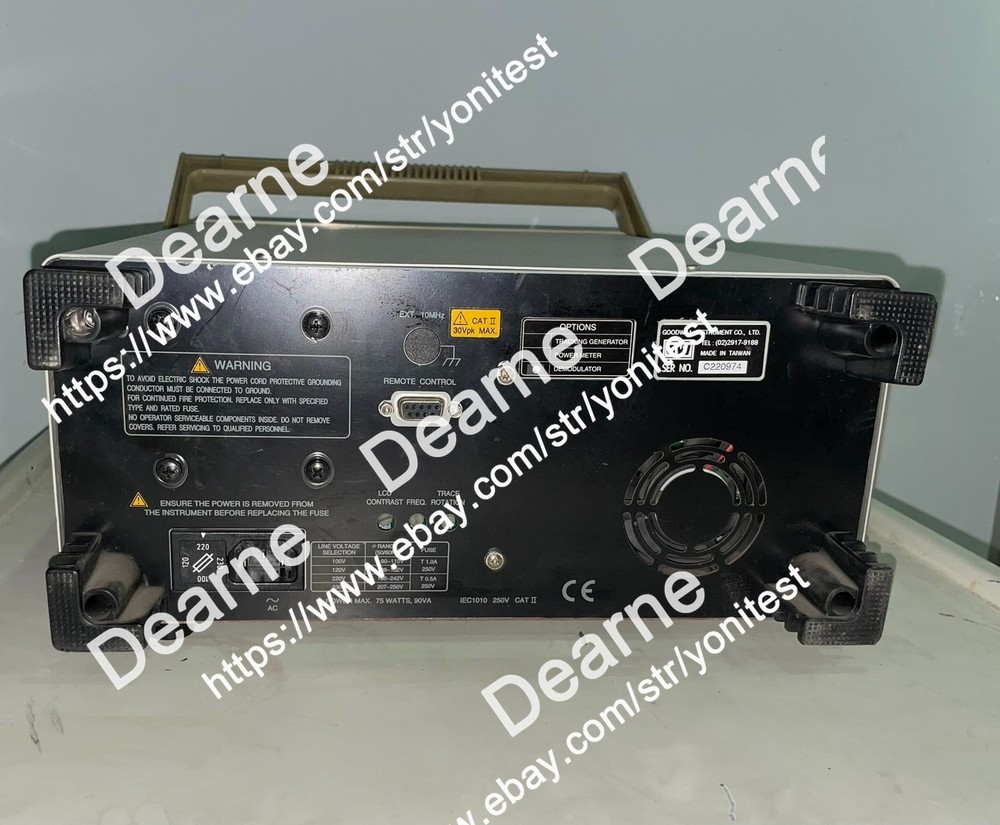 GW Instek GSP-810 Spectrum Analyzer used