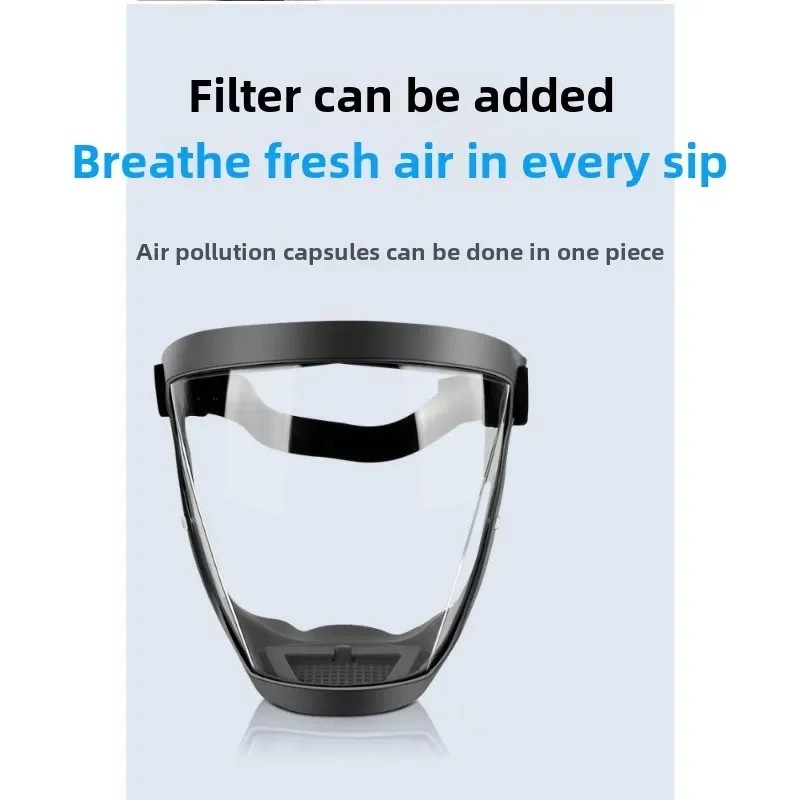 Full Face Shield Safety Visor Protective Mask Clear Anti Splash Adjustable