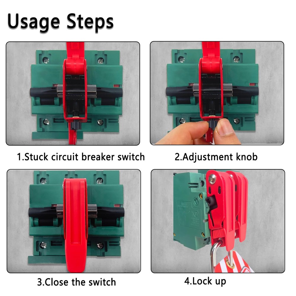 PILISPARK Circuit Breaker Lockout,Red Electrical Box Breaker...