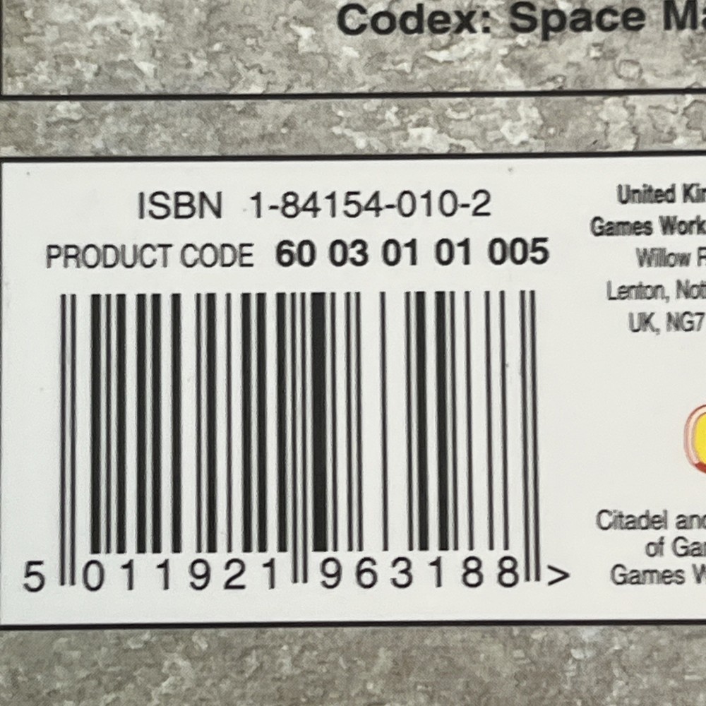 Warhammer 40K Games Workshop 2000 Space Wolves Codex Marines Supplement