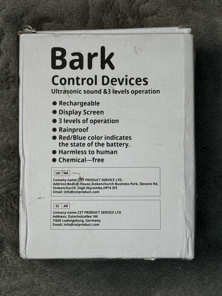 Bark Control Device.Open Box