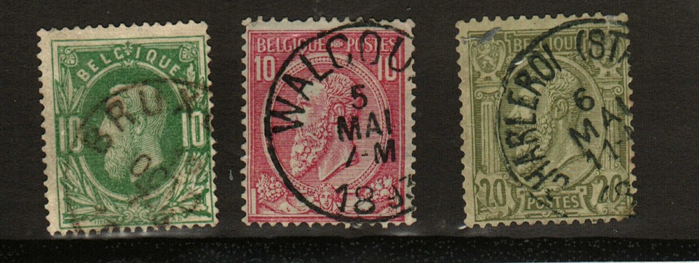 Belgium #32, 52 , 56 used