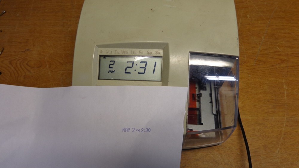Lathem 100E Time Clock Printer Stamper
