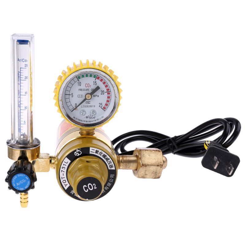 CO2 Regulator CO2 Pressure Reducer Bottle Regulator Carbon Dioxide Welding