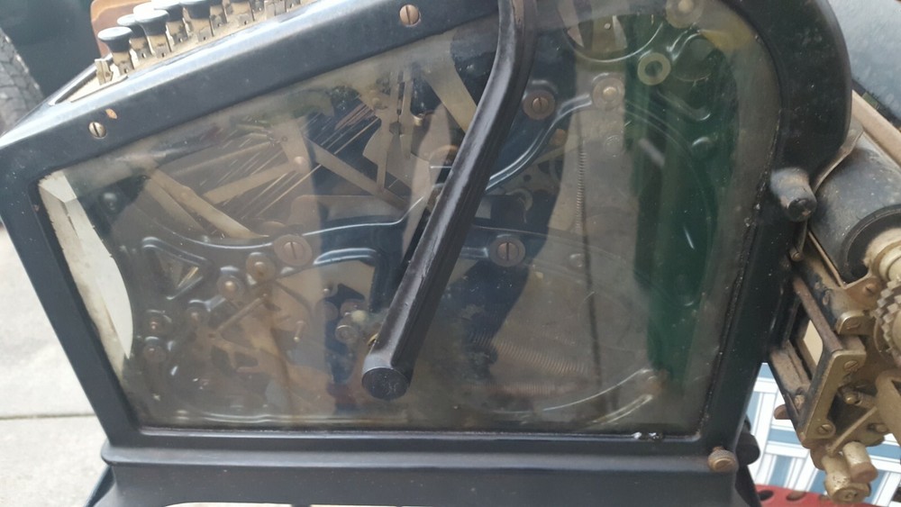 Vintage Burroughs Class 1 Model 1 1924 Adding Machine W/Stand