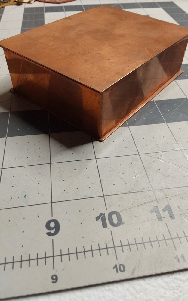 Copper Hand Wrought Box by E S Harrington