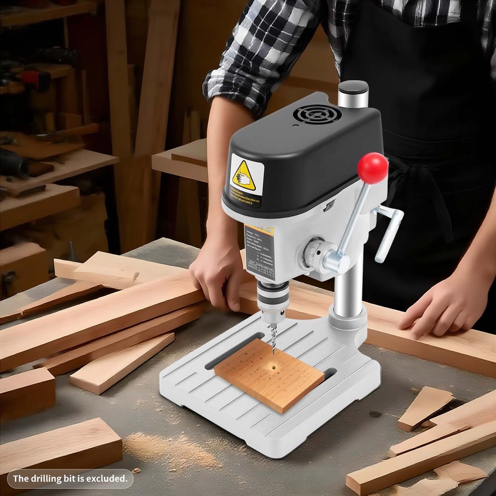 Portable Drill Press Electric Mini Drill Press Bench Small Benchtop Drill Press