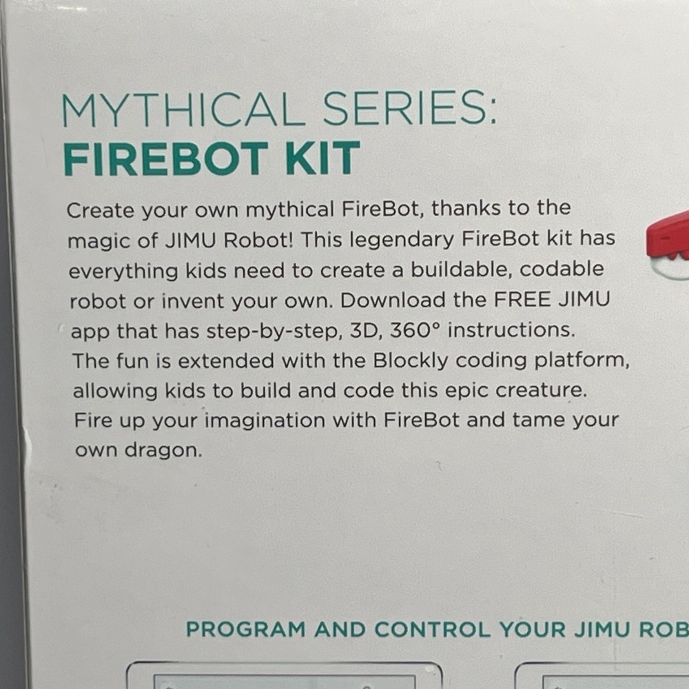 Jimu Robot Mythical Series FireBot Kit Interactive Coding Building Set