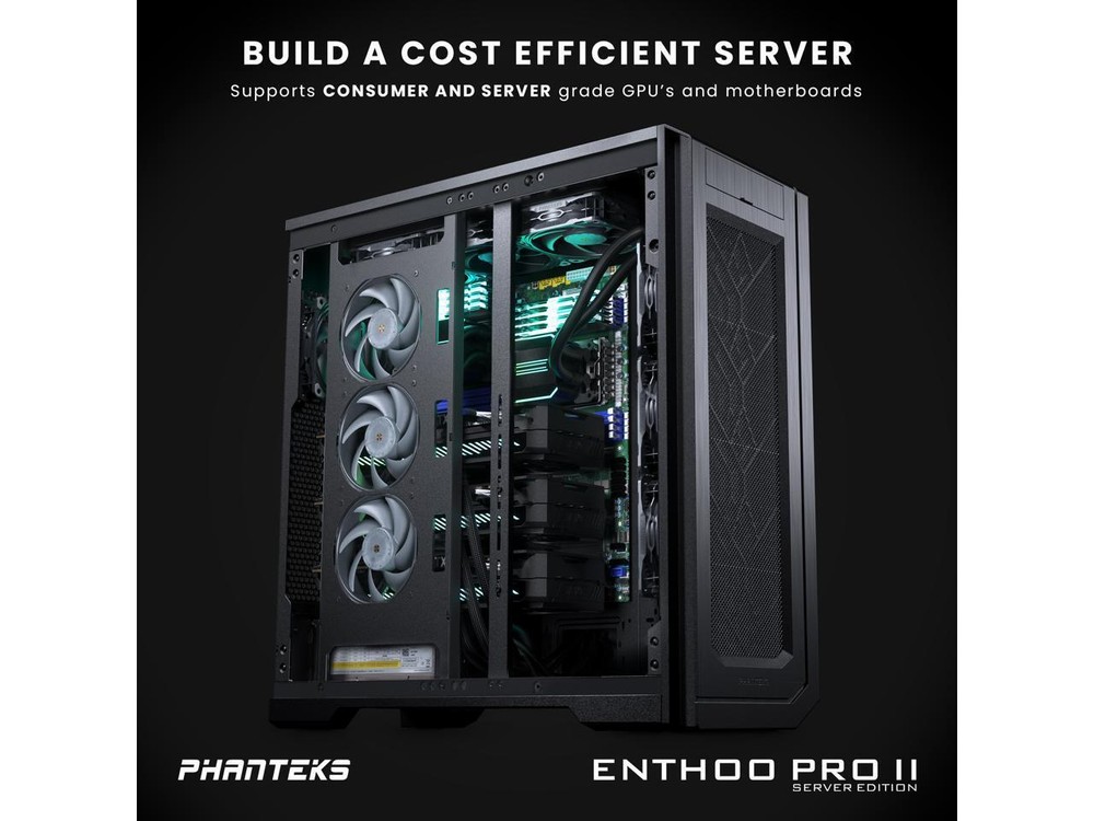 Phanteks Enthoo Pro 2 Server Edition – SSI-EEB Motherboard support ATX PC Case