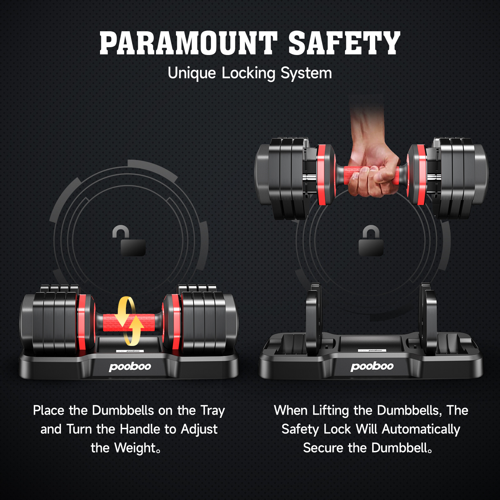 110 Lbs Adjustable Dumbbells Set Weight Dumbbells Set Exercise Equipment Set 2