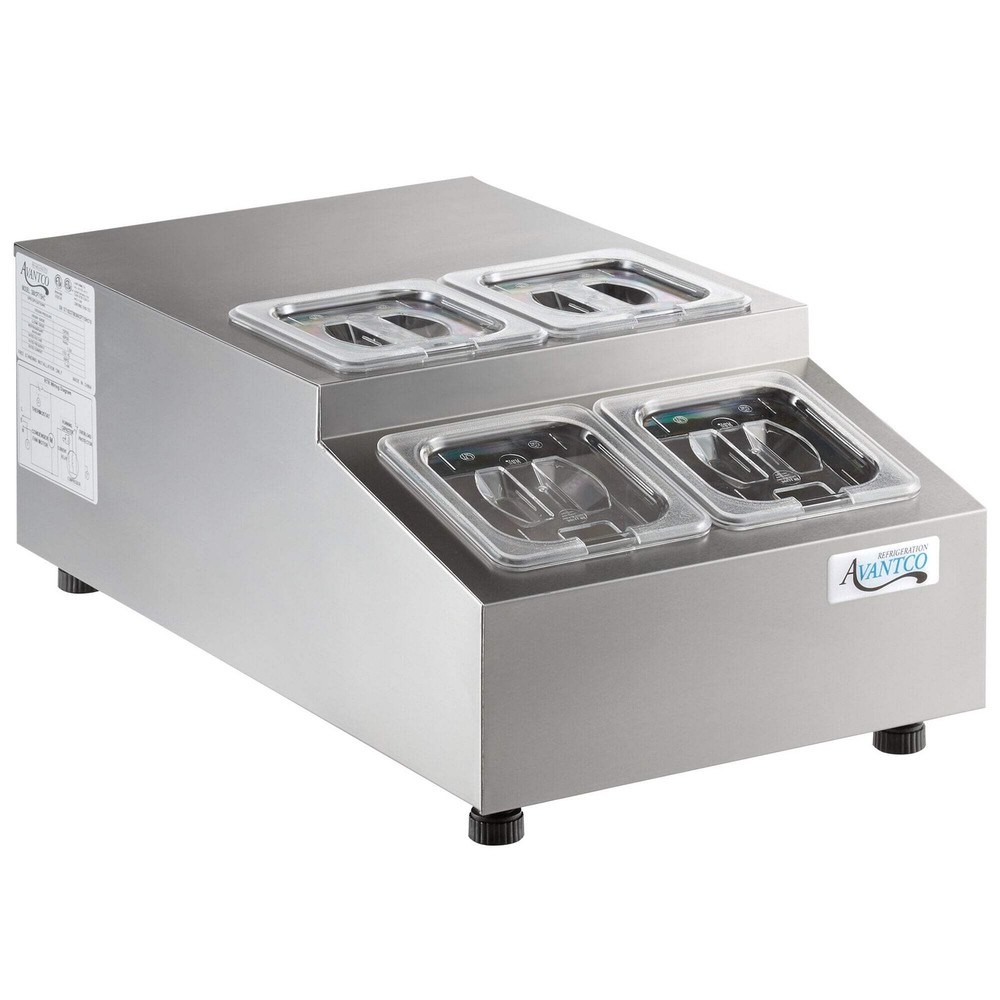 15" Countertop Refrigerated Prep Rail