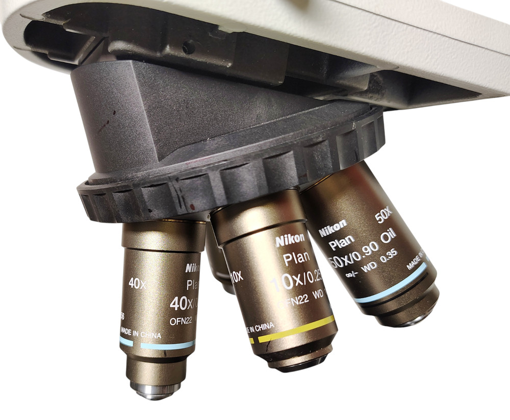 Nikon Eclipse Ci-L LED Microscope with 4 Objectives 100x, 50x, 40x, 10x