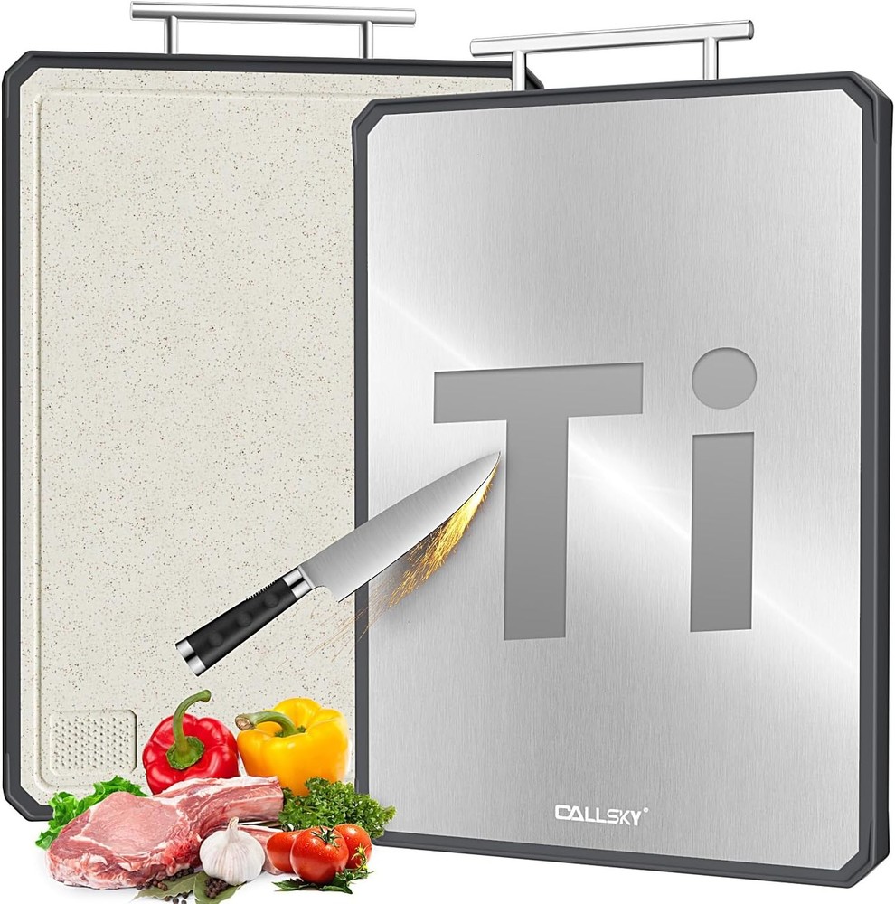 Titanium Cutting Boards for Kitchen, 1 Non  Cutting Board,