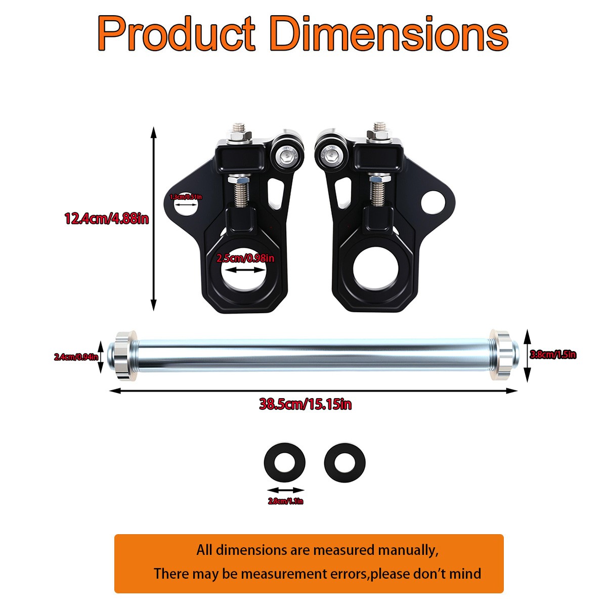 Motorcycle Rear Axle Adjuster Kit For Harley Street Glide Road King FLHR 2009-UP