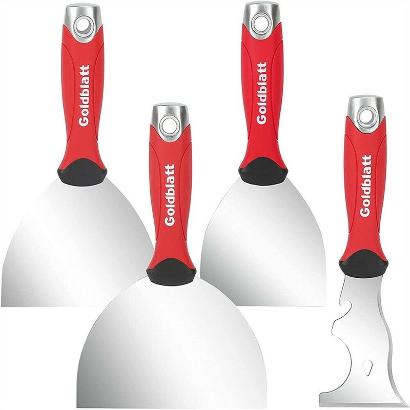Goldblatt 4PC Joint Knife Set 9-in-1 Painter Scraper 4'' 5'' 6'' Putty Knife Set