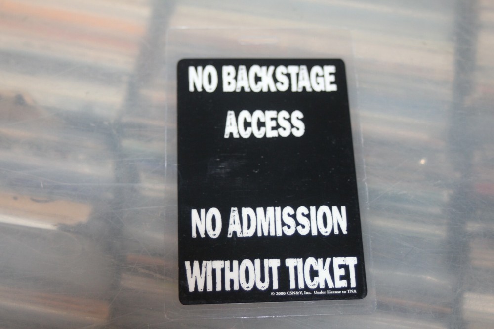 Crosby Stills Nash & Young - Promo Clock + Backstage Pass -