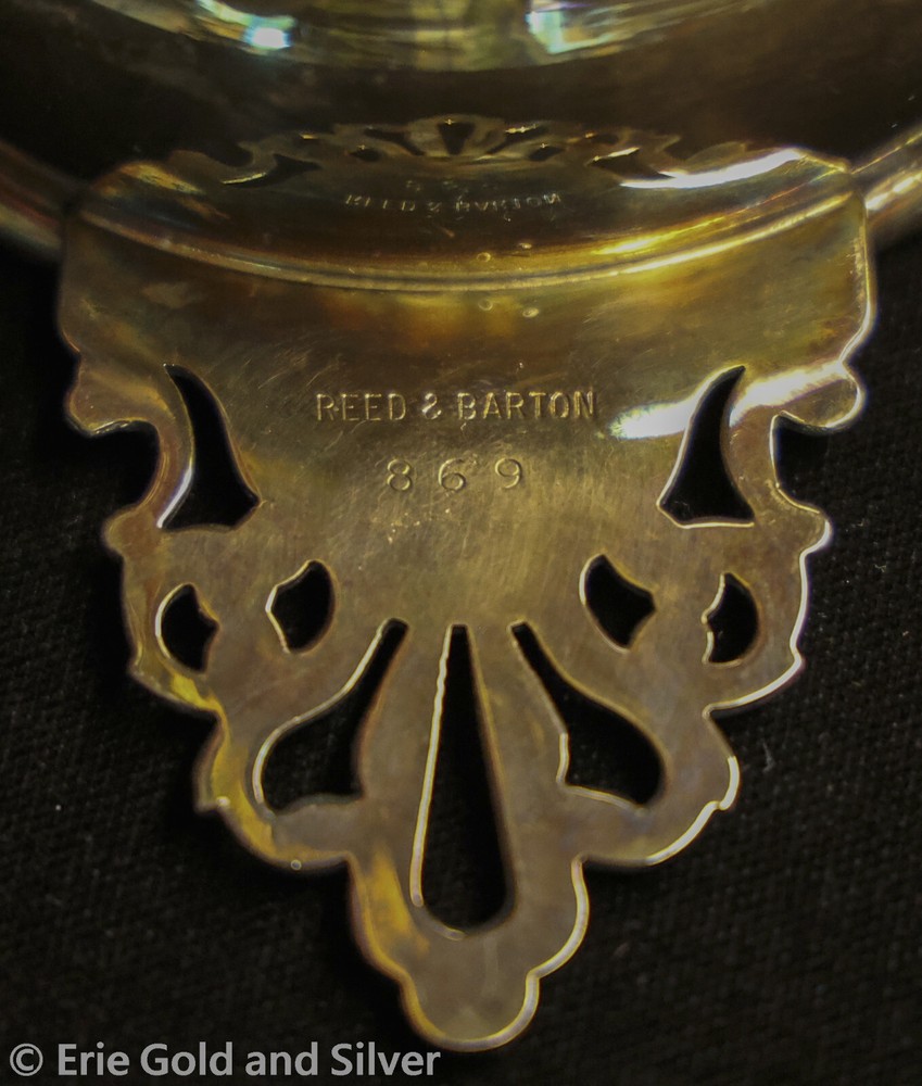 Reed & Barton Blue Enamel Dish