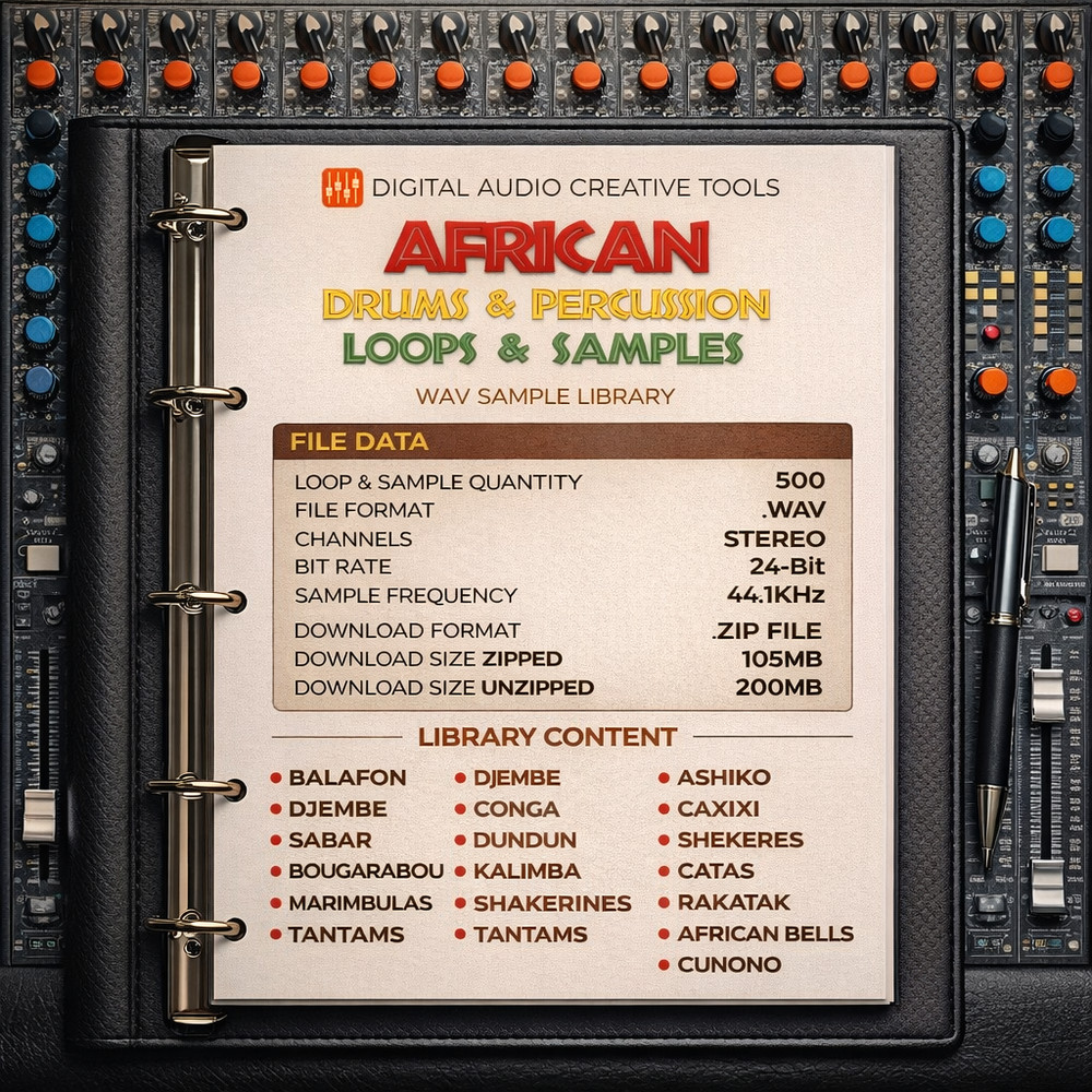 African Drums & Percussion Sample Library