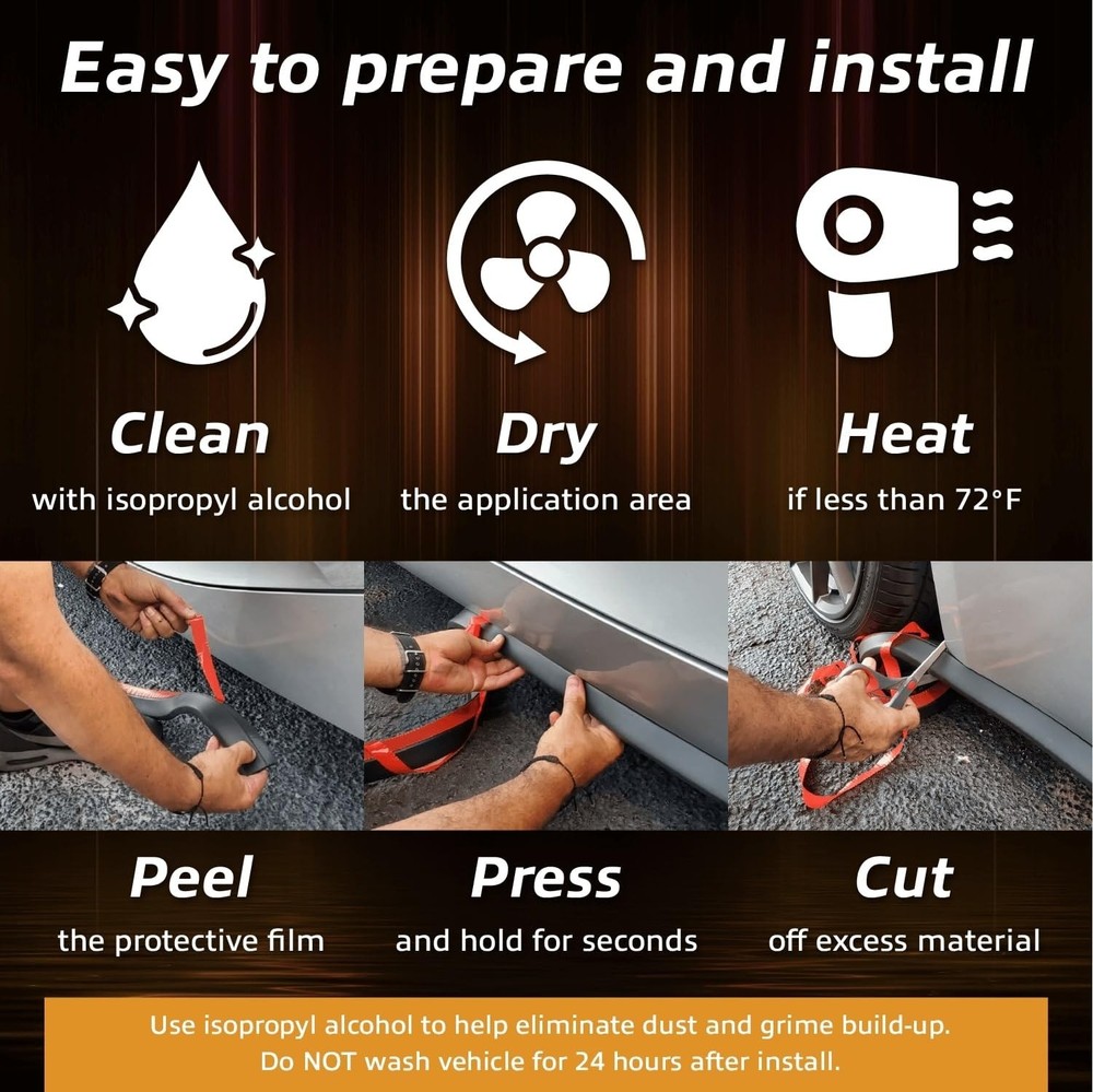 EZ Side Skirts Universal Rocker Panel Ground Effects Kit & Protector