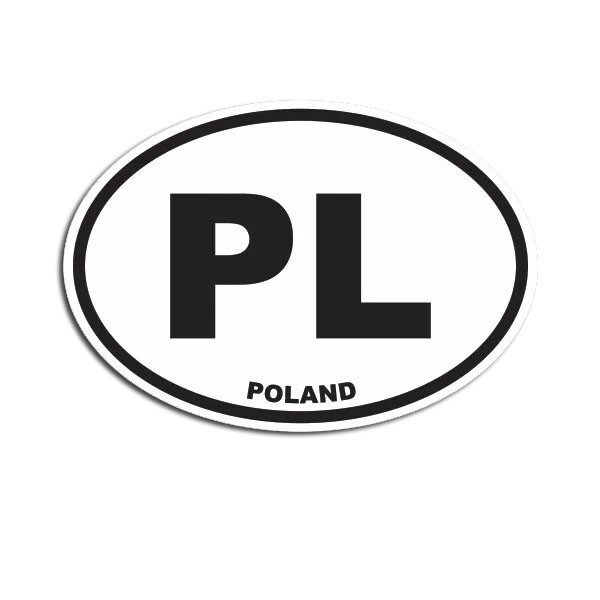 Poland Oval Sticker Decal