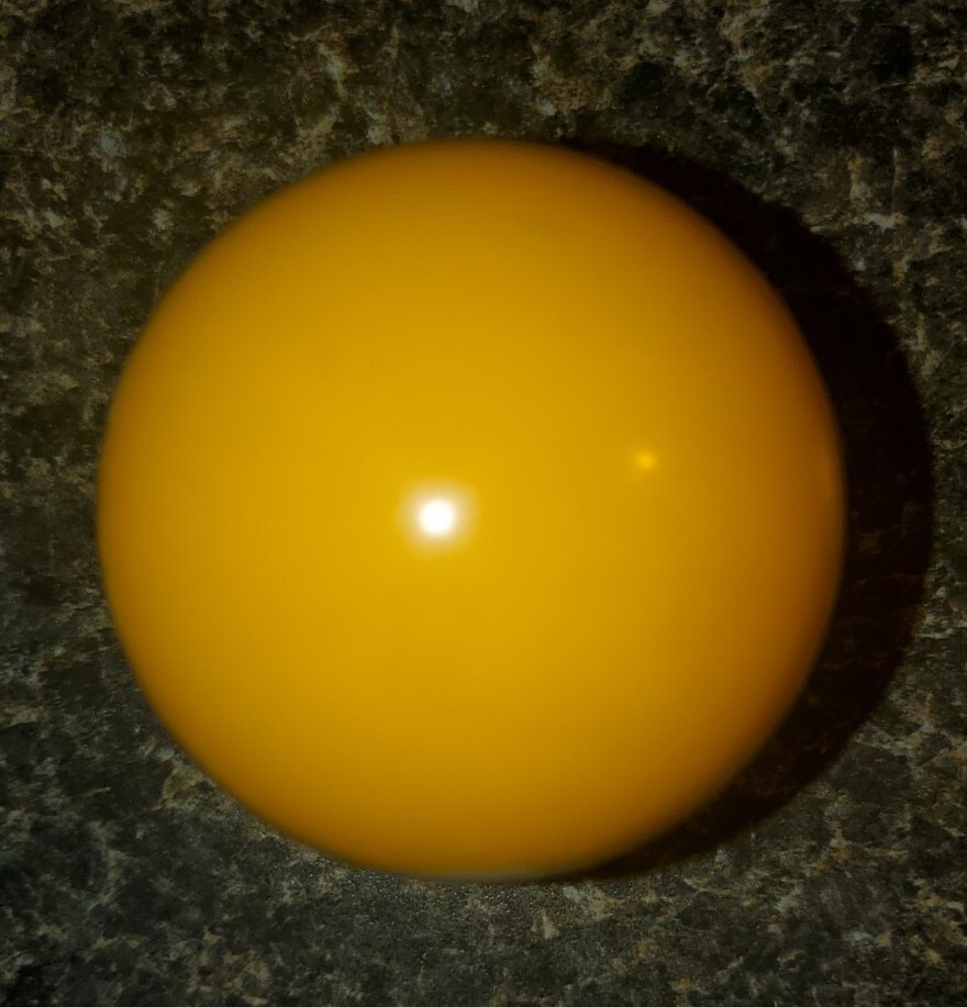 Replacement Pool Ball 1 Ball Solid Yellow Billiard Ball