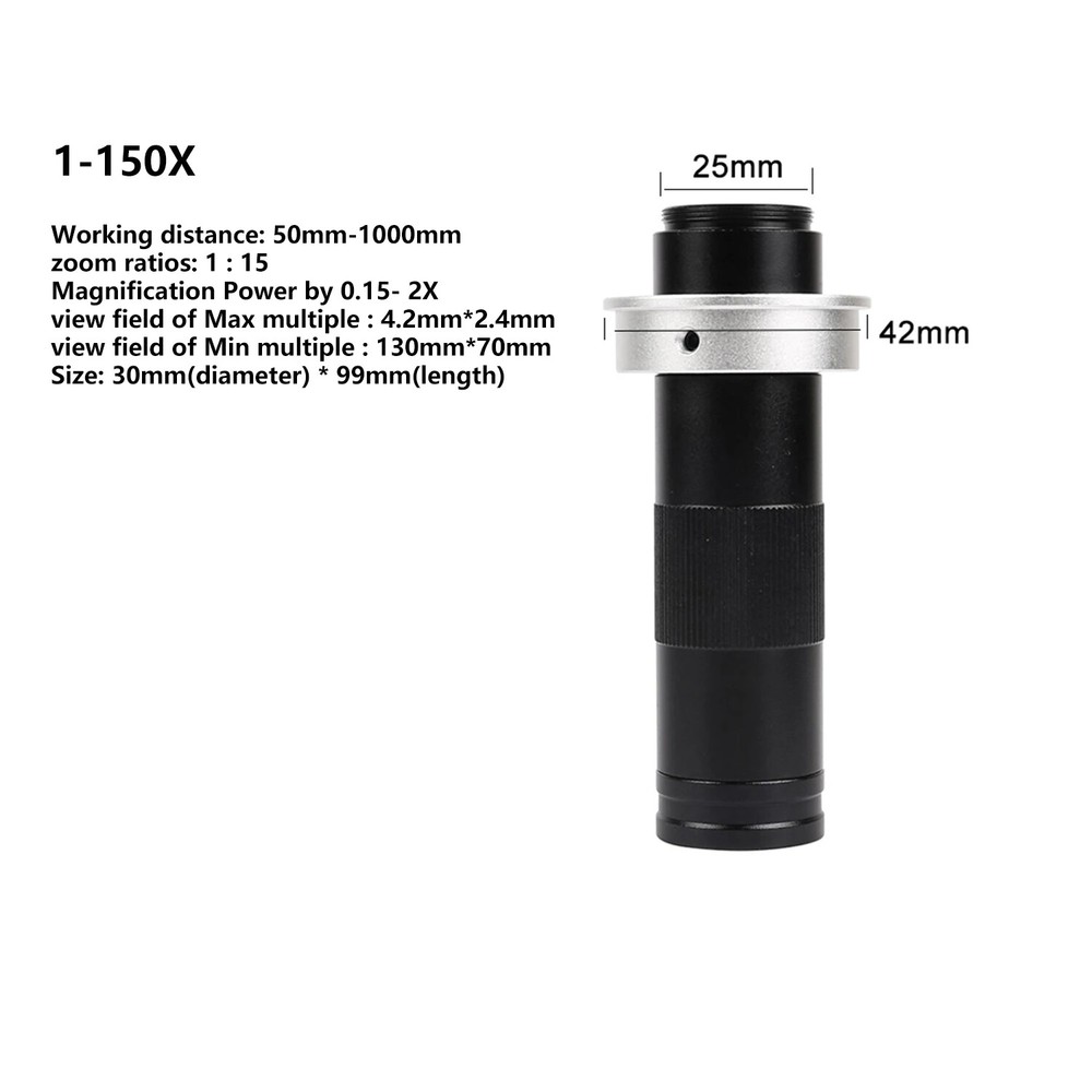 Adjustable Magnification Microscope Lens Zoom C Mount Lens For Microscope Camera