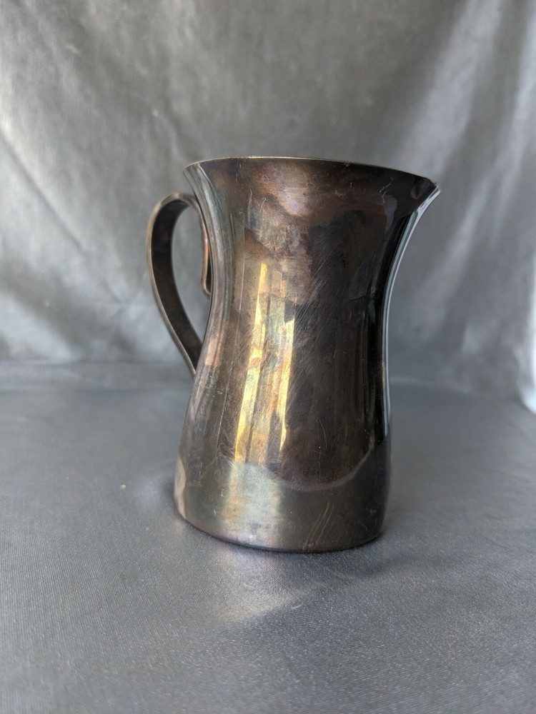 ITALY SILVER PLATED CREAMER SERVER. HALL MARKS ON BOTTOM
