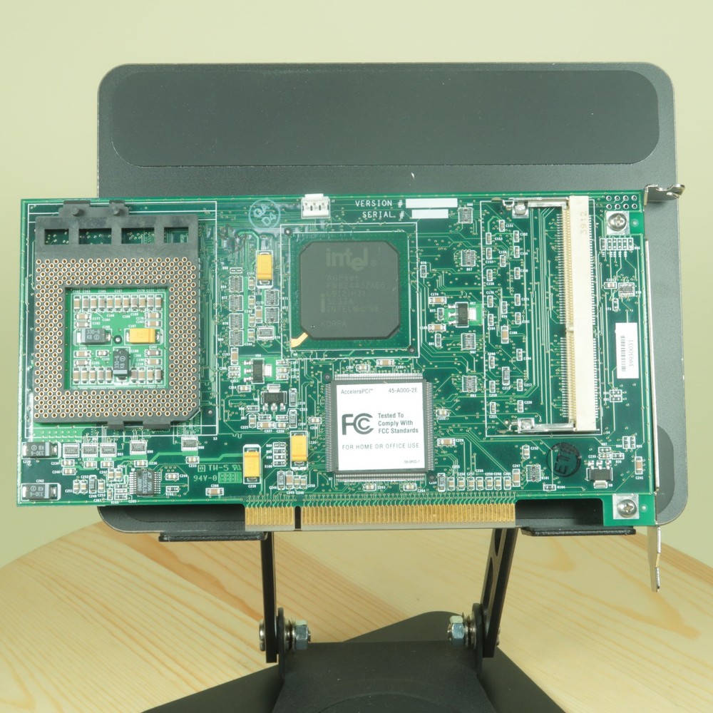 Evergreen AcceleraPCI CPU RAM Upgrade Card BIOS Socket 370 Missing Capacitor