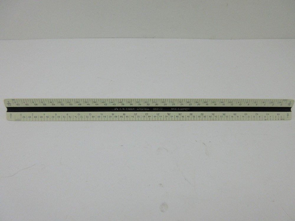 A.W. Faber-Castell 883/Z2 Engineer Scale Ruler Germany – Triangular Drafting