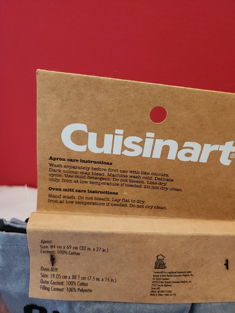 Cuisinart Gray Mitt And Apron Grill Master