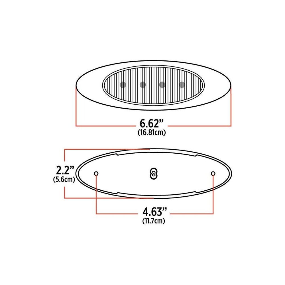 Amber Clearance Marker Generation 4 LED Light – 4 Diodes