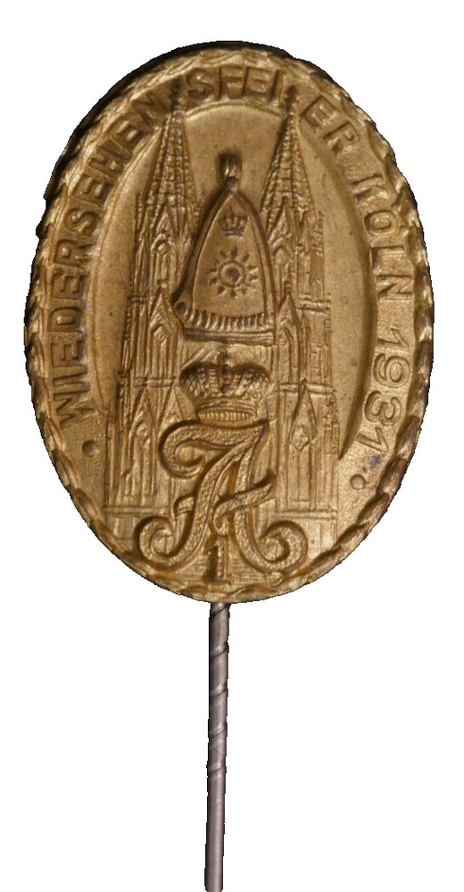 Weimar Republic Koln 1931 Stick Pin Emperor Alexander I Monogram, Lauer Nurnberg