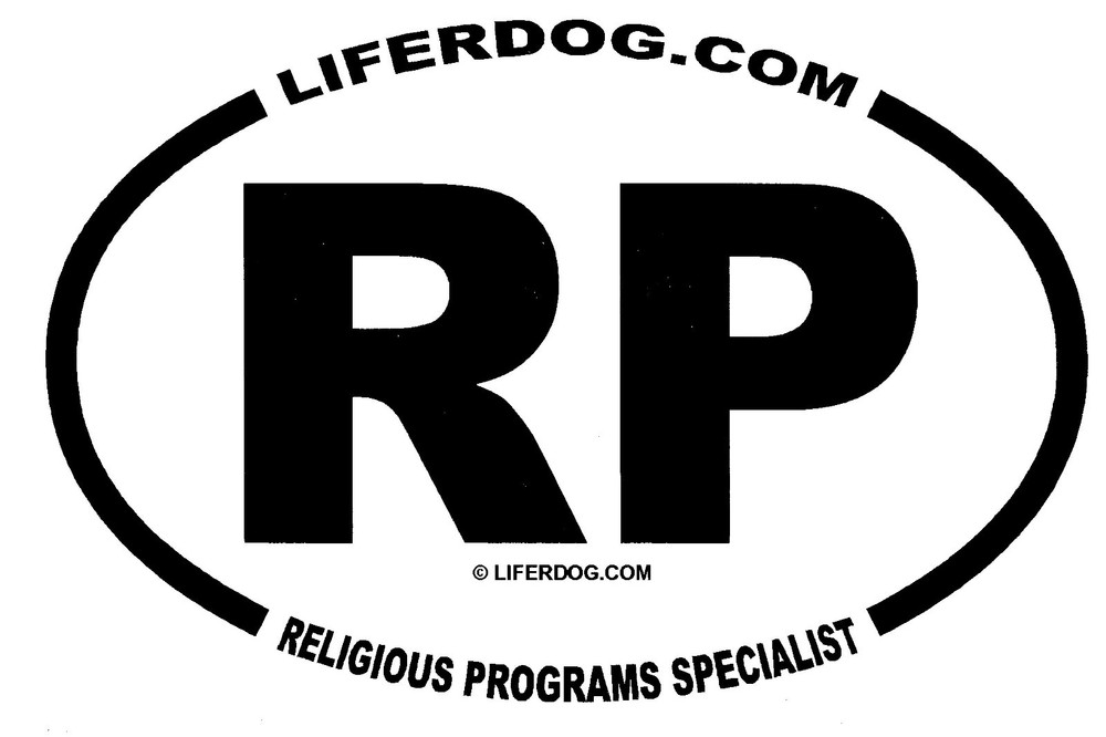4x6 USN  RP RELIGIOUS PROGRAMS SPECIALIST    STICKER