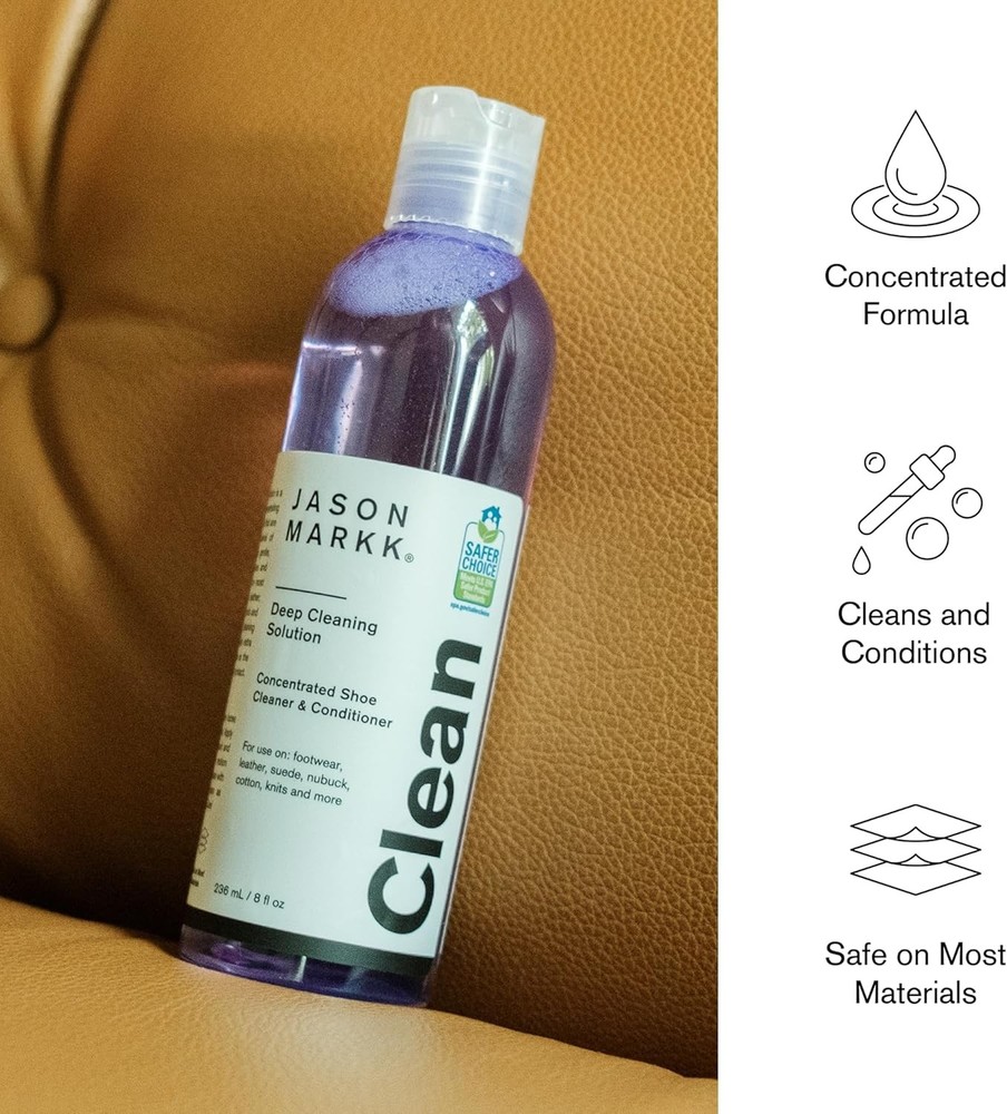 Jason Markk Unscented Biodegradable Deep Cleaning Solution, Shoe Cleaner, 8oz