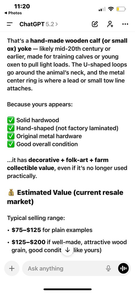 Vintage Handmade Yoke